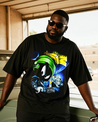 Marvin the Martian Harley Men's Plus Size T-Shirt & Shorts Suit