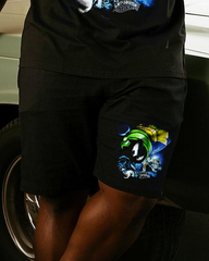 Marvin the Martian Harley Men's Plus Size T-Shirt & Shorts Suit