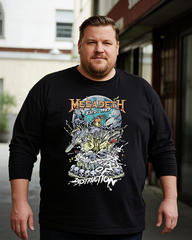 Megadeth Men's Big & Tall Long Sleeve Cotton T-Shirt