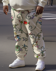 Sweat-shirts et pantalons de décoration de Noël pour hommes de grande taille