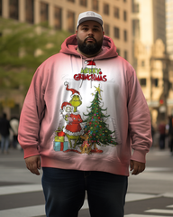 Men's Merry Grinchmas Plus Size Hoodie
