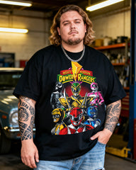 Men's Mighty Morphin Power Rangers Big & Tall Short Sleeve T-Shirt