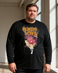 Municipal Waste Men's Big & Tall Long Sleeve Cotton T-Shirt