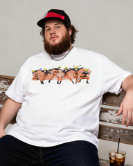 Naruto Shippuden Jumbo Print 90s Style Wash Men's Big & Tall Cotton T-shirt
