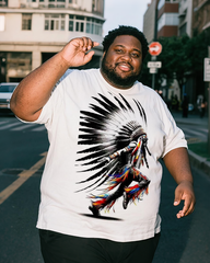 Native Americans Men's Plus Size Short Sleeve T-Shirt