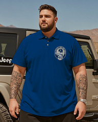 New York Yankees Casual Short Sleeve Men's Plus Size Polo Shirt