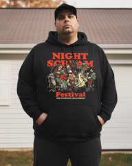 Men's Night Scream Festival Cotton Big & Tall Hoodie