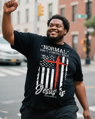 Normal Is not Coming Back Men's Plus Size Short Sleeve T-Shirt