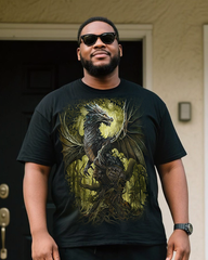 OAK DRAGON Men's Plus Size T-Shirt & Shorts Set