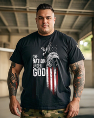 One Nation Under God Men's Plus Size Short Sleeve T-Shirt