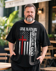 One Nation Under God Men's Plus Size Short Sleeve T-Shirt