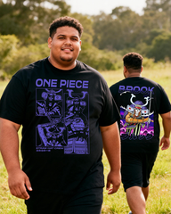 One Piece Brook Samurai Mineral Wash Men's Big & Tall Cotton T-shirt