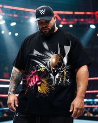 One Punch Man Herren-T-Shirt in Übergröße, kurzärmelig