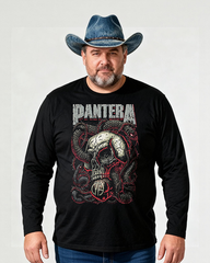 PANTERA Men's Big & Tall Long Sleeve Cotton T-Shirt