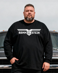 RAMMSTEIN Men's Big & Tall Long Sleeve Cotton T-Shirt