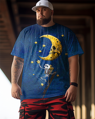 Men's REACHING FOR THE STARS Plus Size T-Shirt & Short