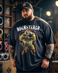 ROCKSTEADY Men's Plus Size Short Sleeve T-Shirt