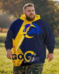 Sweat à capuche grande taille pour homme Rams