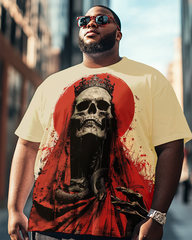 T-shirt à manches courtes pour homme style rétro Diablo grande taille