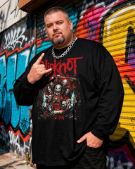 SLIPKNOT Men's Big & Tall Long Sleeve Cotton T-Shirt