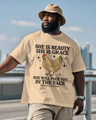 She is Beauty Men's Big & Tall Short Sleeve T-Shirt