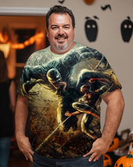 Men's Spider-Man vs Venom Plus Size T-Shirt