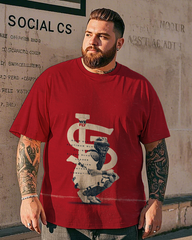 St. Louis Cardinals Herren-T-Shirt mit kurzen Ärmeln, Übergröße