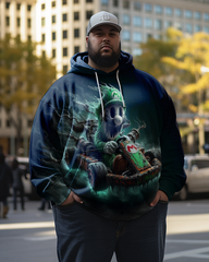 Super Mario-Kapuzenpullover für Herren in Übergröße