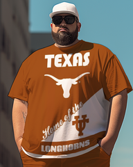 Men's Texas Longhorn-1 Plus Size T-Shirt & Short