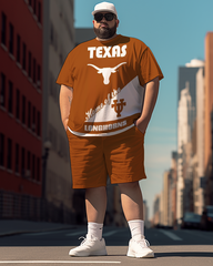 Men's Texas Longhorn-1 Plus Size T-Shirt & Short