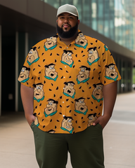 Men's The Flintstones Plus Size Short Sleeve Shirt