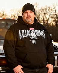 The Metal Punisher Men's Cotton Big & Tall Hoodie