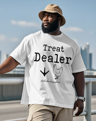 Treat Dealer with Chicken Men's Big & Tall Short Sleeve T-Shirt