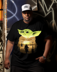 Men's Ukiyo Kid Plus Size Short Sleeve T-Shirt