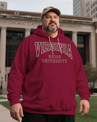Virginia Union University Men's Big & Tall Hoodie