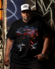 Men's Wanderer Of The Dark Side Plus Size Short Sleeve T-Shirt