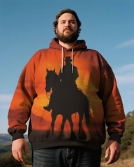 Western Style Men's Big & Tall Hoodie