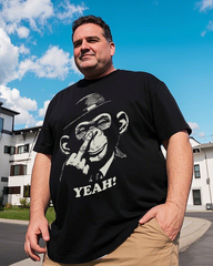 YEAH Men's Plus Size Short Sleeve T-Shirt