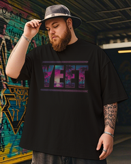 YEET Men's Plus Size Cotton T-Shirt