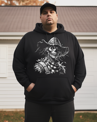 Men's Zombie Scarecrow Cotton Big & Tall Hoodie