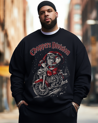 Sweat-shirts grande taille pour hommes Choppers Division Cool Santa