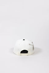NEW ERA EXCLUSIVE A-FRAME CHROME/ BLACK LOS ANGELES DODGERS SNAPBACK W/ 100TH ANNIVERSARY SIDE PATCH