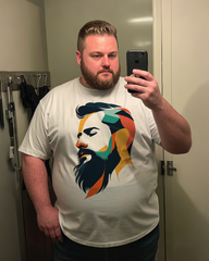 Beard-man Men's 100% Cotton Big & Tall T-Shirt