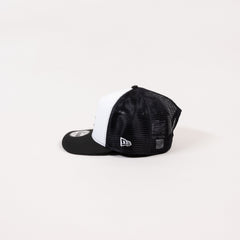 NEW ERA EXCLUSIVE A-FRAME WHITE/BLACK LOS ANGELES DODGERS MESHBACK W/ 50TH ANNIVERSARY SIDE PATCH