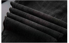 Plus Size Men's Stretched Winter Jeans , Wide-Leg Jeans , Embossed Jeans