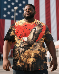 Eagle Men's Plus Size Short Sleeve T-Shirt