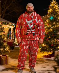 Santa Claus Men's Plus Size Hoodie