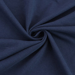 Solid Black Men's Cotton Big & Tall Hoodie