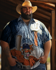 Men's Plus Size Short Sleeve Shirt