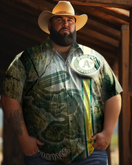 Men's Plus Size Short Sleeve Shirt